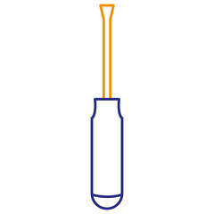 screwdriver tool isolated icon vector illustration design