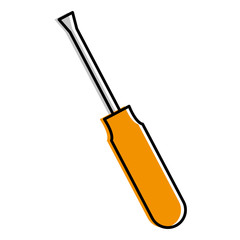 screwdriver tool isolated icon vector illustration design