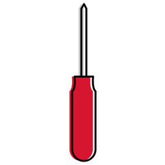 screwdriver tool isolated icon vector illustration design