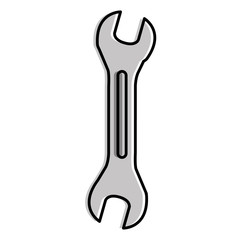 wrench key isolated icon vector illustration design