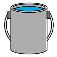 paint pot isolated icon vector illustration design