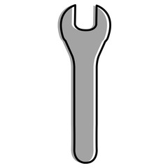 wrench key isolated icon vector illustration design