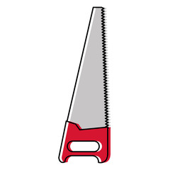 handsaw tool isolated icon vector illustration design