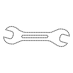 wrench key isolated icon vector illustration design