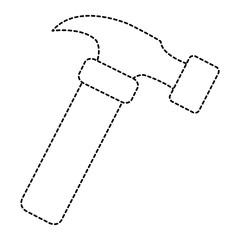 hammer tool isolated icon vector illustration design