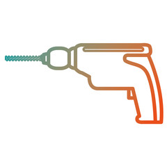 drill electric tool isolated icon vector illustration design