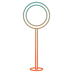 construction caution signal icon vector illustration design