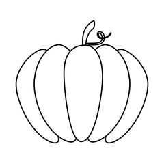 pumpkin fresh isolated icon vector illustration design