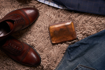 Set of classic men's clothes