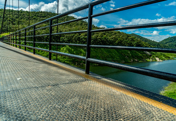Fototapeta premium Black iron railing