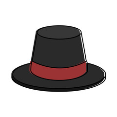 thanksgiving hat isolated icon vector illustration design