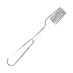fork cutlery tool icon vector illustration design