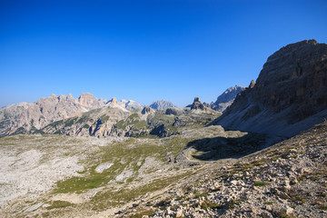 panorama nelle dolomiti di Sesto, nei pressi delle tre cime di Lavaredo