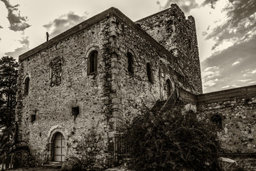 Medievil Tower in Rovies, Evia island, Greece