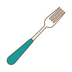 fork cutlery tool icon vector illustration design