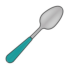 spoon cutlery tool icon vector illustration design