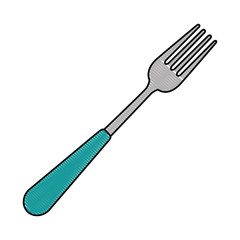 fork cutlery tool icon vector illustration design