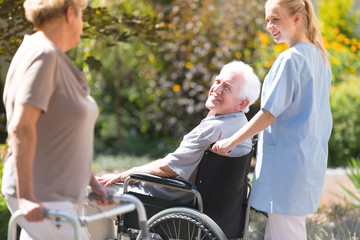 Elders spending time outdoors