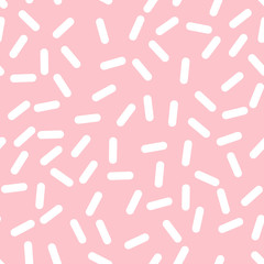 Retro Seamless Pattern in Memphis Style Design