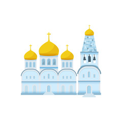 Fototapeta premium Flat orthodox christian church icon