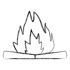 Camping bonfire isolated icon vector illustration graphic design