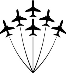 Airplane Flying Formation, Air Show Display, The Disciplined Flight