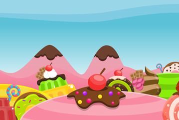 Candy Land Game Background