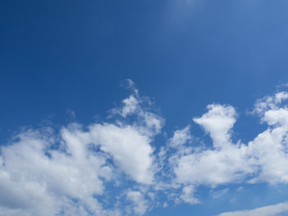 blue sky and clouds