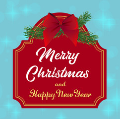 Fototapeta na wymiar Merry Christmas and Happy New Year fashionable banner, card & background vector vol.24