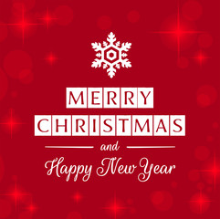 Obraz na płótnie Canvas Merry Christmas and Happy New Year fashionable banner, card & background vector vol.25