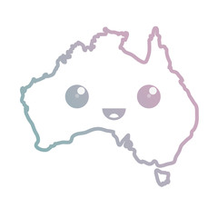 australia country map icon