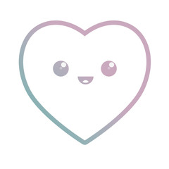 kawaii heart icon 