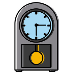 Antique shaker clock icon vector illustration graphic design