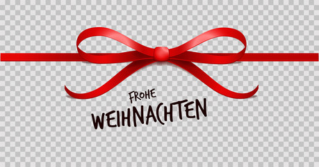 Rote Schleife Geschenke frohe Weihnachten Geburtstag transparent
