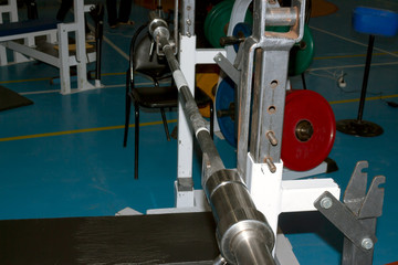 rack for barbell powerlifting