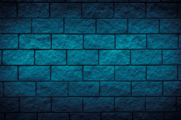 Blue brick stone texture background.