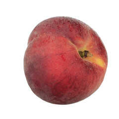 red peach isolated on white