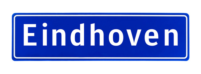 City limit sign of Eindhoven, The Netherlands