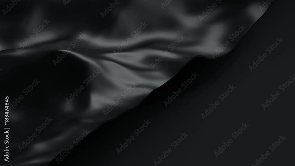 Poster abstract 3d rendering of seamless loop smooth surface animation with ripples. cloth with waves. mode