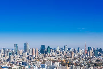 Foto op Canvas 東京　青空と都市風景 © oben901
