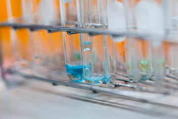Background of Experiment chemical in the laboratory.	