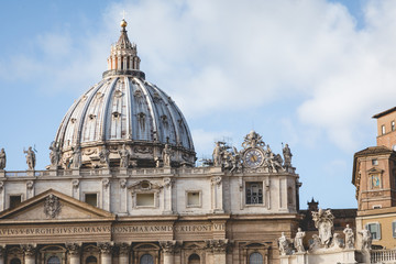 Naklejka premium Detail of the Palace of the Vatican, 