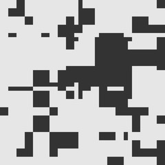 Black and White Abstract Rectangles Art Graphic Design 