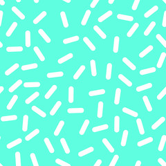Retro Seamless Pattern in Memphis Style Design