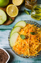 Salad with raw vegetables