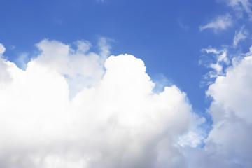 Dramatic atmosphere panorama view of beautiful blue sky and clouds.