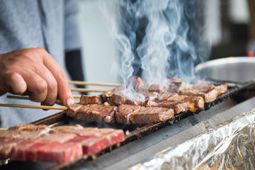 Japanese barbecue skewers