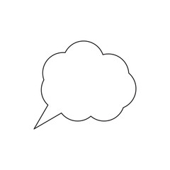 thinking cloud icon image