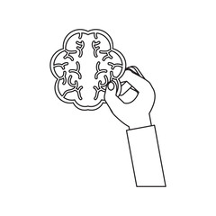 hand with brain icon