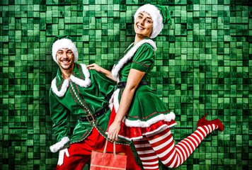 christmas elf and x mas time 